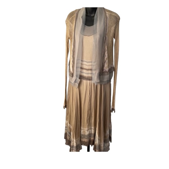 VIVIANA UCHITEL 3PC dress, slip,sweater, S, EUC - Picture 3 of 14